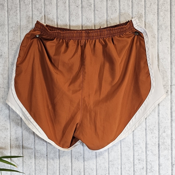 Nike Women's Athletic Shorts in Brown and White - Picture 2 of 2